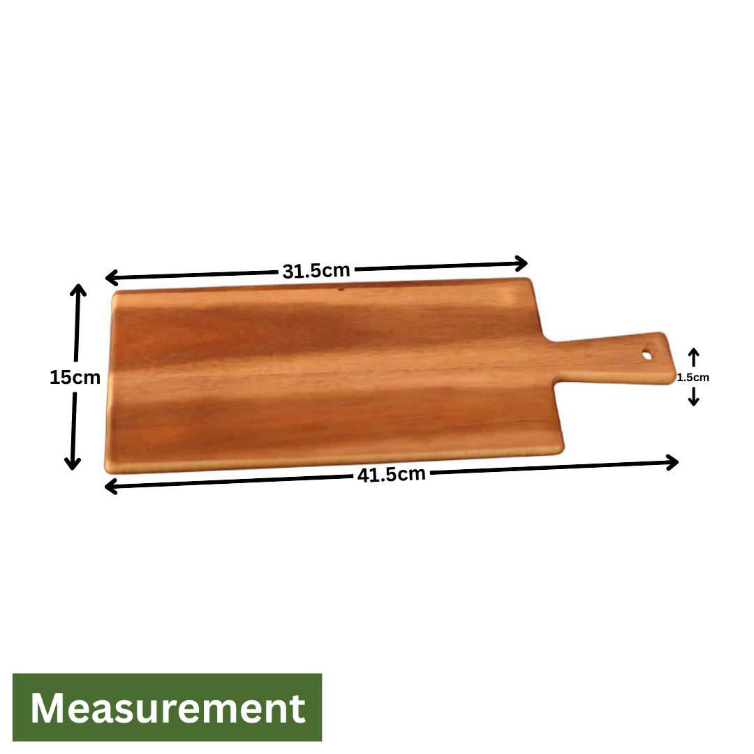 Acacia Wood Rectangular Pizza Serving & Cutting Board