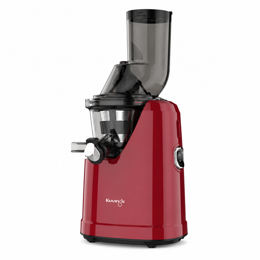 Kuvings C8000S whole slow juicer in red, compact slow masticating cold press juicer