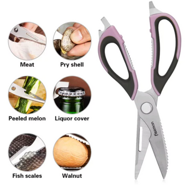 Kitchen Scissors 23cm Stainless Steel Multifunction - Fissman Australia