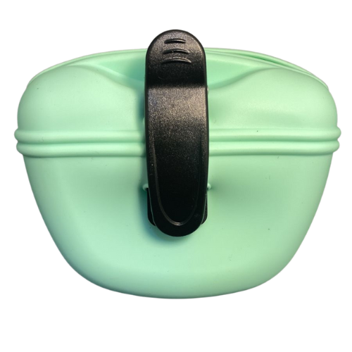 Travel Friendly Pet Treat Pouch - Silicone - Green