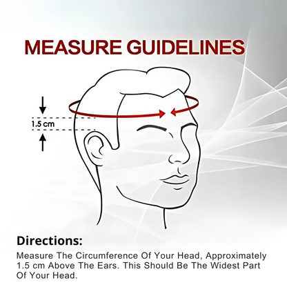 Smart LED Helmet size chart