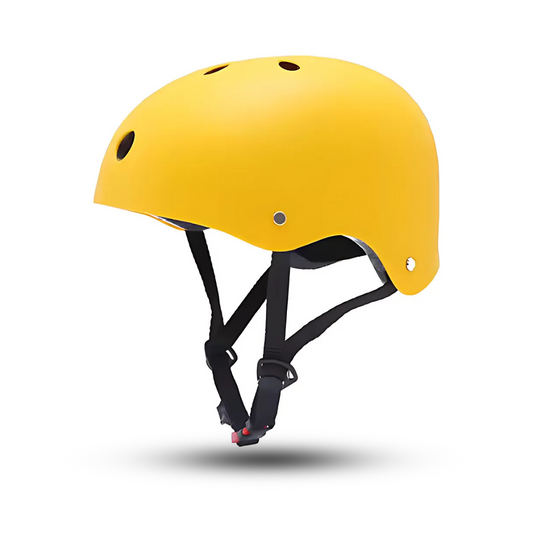 Yellow hard shell skate helmet for kids and adults — AHA Superstore Australia