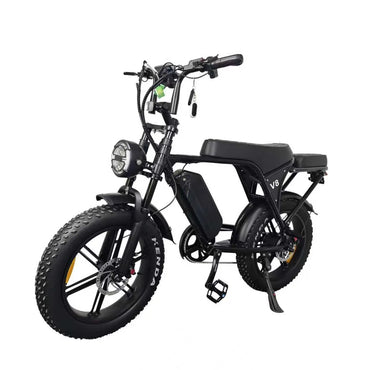 Fat Tyre 20" Off Road Electric Bike - Black Saddle