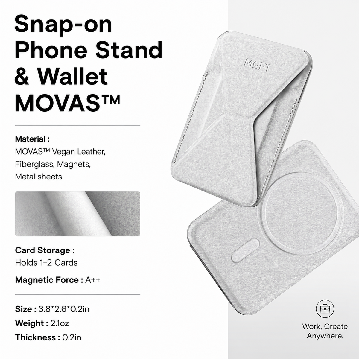 MOFT Snap-On iPhone Stand & Wallet (MOVAS)
