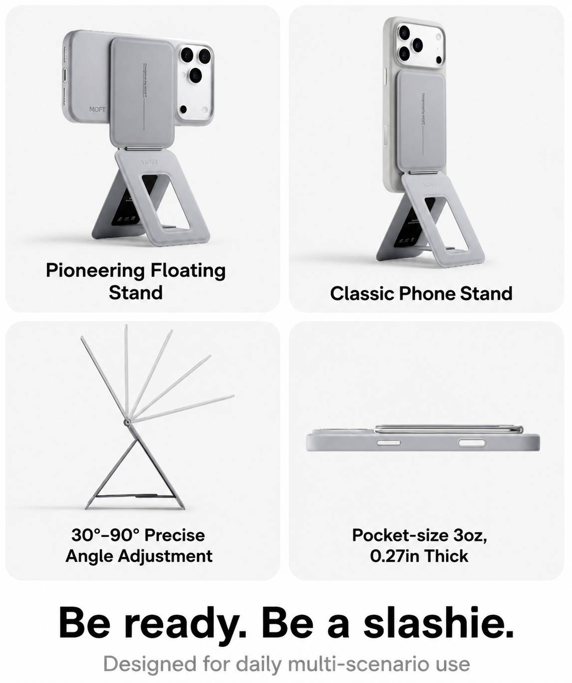 MOFT Snap Phone Tripod Stand & Wallet - MagSafe Compatible (MOVAS)