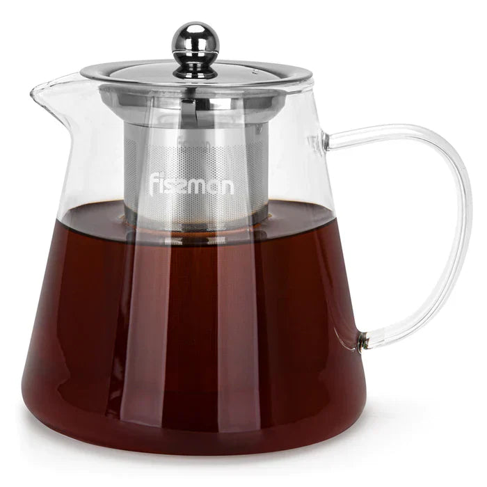 Teapot 950ml With Stainless Steel Filter - 6479 - Borosilicate Glass