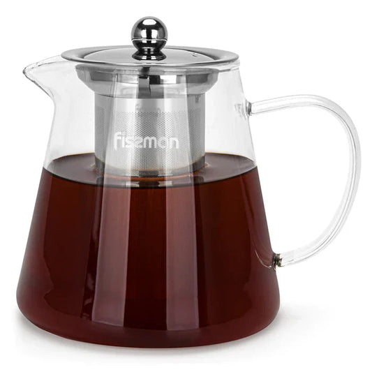 Teapot 950ml With Stainless Steel Filter - 6479 - Borosilicate Glass