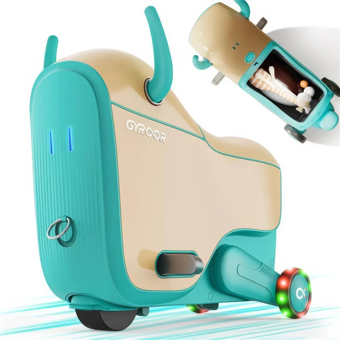 Electric Ride-On Suitcase by GYROOR GNU