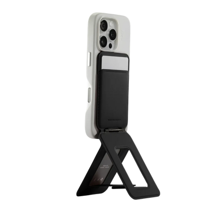 MOFT Snap Phone Tripod Stand Wallet in Jet Black — MagSafe compatible iPhone accessory