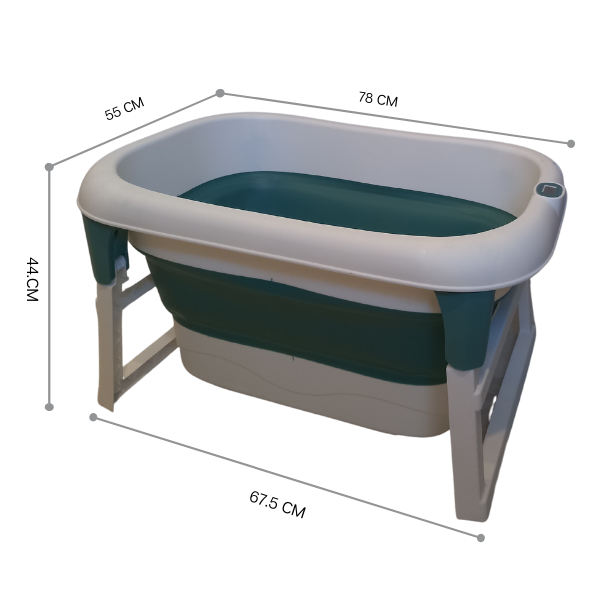 Kids Foldable Bath Tub - Deep Regular 78 x 55 x 32cm