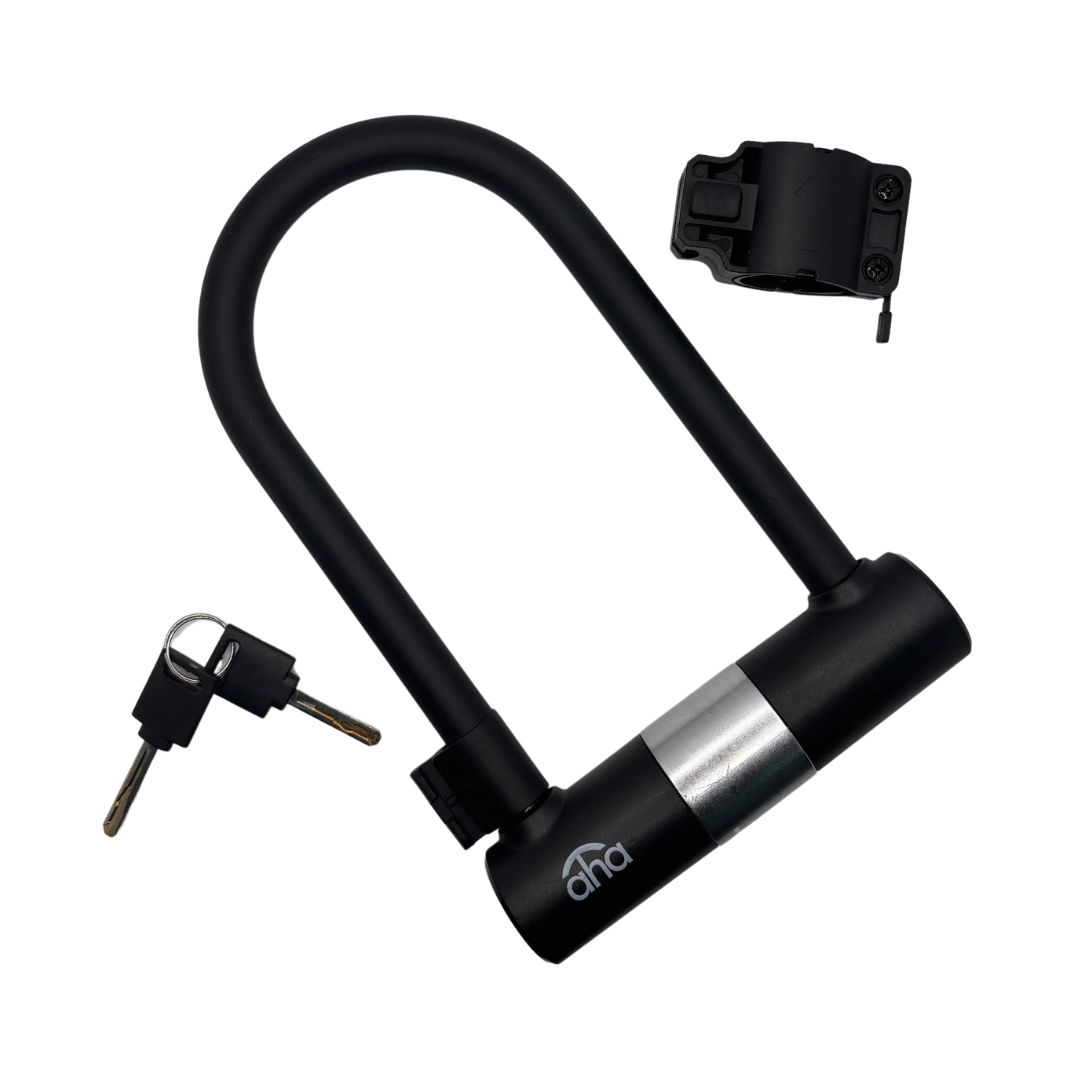 AHA Heavy-Duty U-Lock for Bikes & Scooters | High-Security Anti-Theft Lock